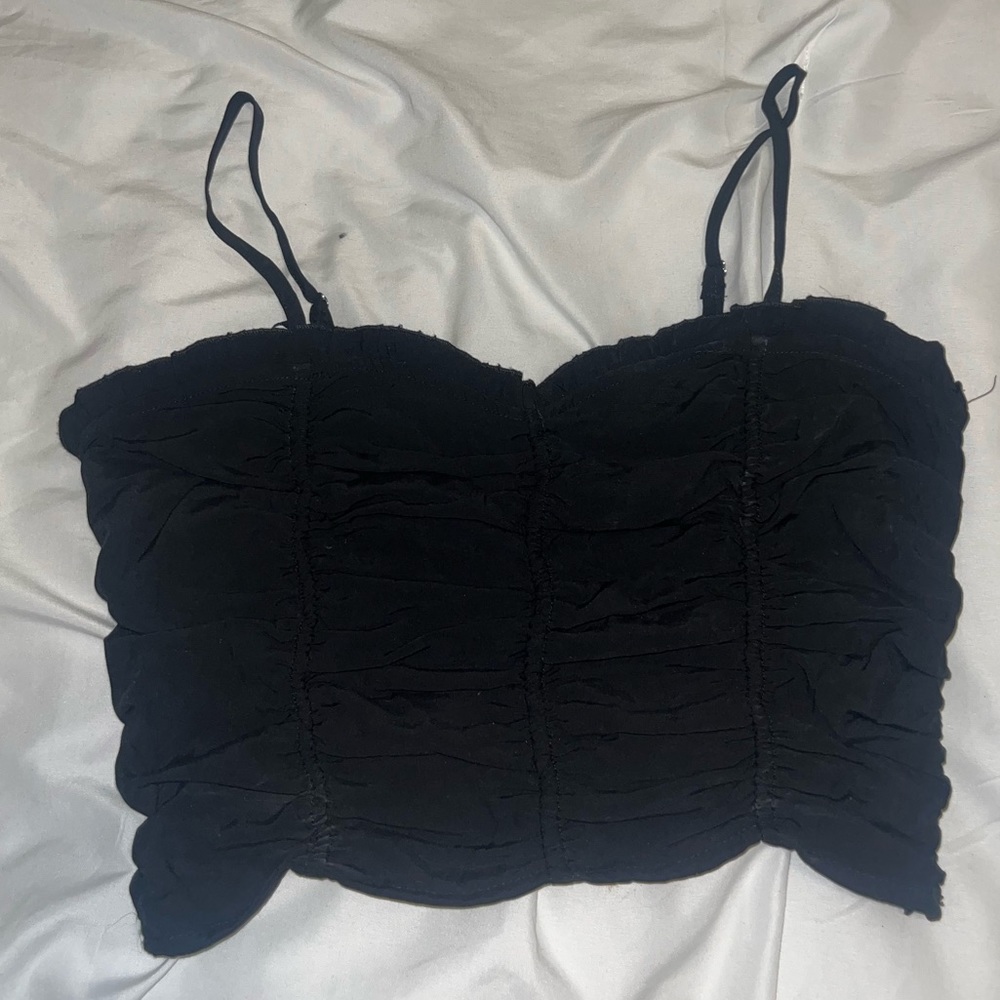 Black crop top